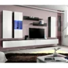 Meuble TV FLY E5 Design, Coloris Noir Et Blanc Brillant. Meuble Suspendu Moderne Et Tendance Pour Votre Salon. -Pas Cher Mobiliora Magasin meuble tv 12533217