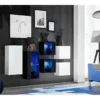 Ensemble Meubles De Salon SWITCH SBIV Design. Coloris Blanc Et Noir. 2 Ensemble Meubles De Salon SWITCH SBIV Design. Coloris Blanc Et Noir. -Pas Cher Mobiliora Magasin meuble tv 12533721