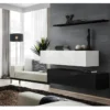 Ensemble Meubles De Salon SWITCH SBII Design, Coloris Noir Et Blanc Brillant. -Pas Cher Mobiliora Magasin meuble tv 12533995