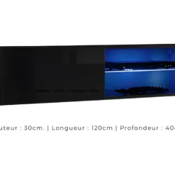 Ensemble Meubles De Salon SWITCH XXIV Design, Coloris Noir Et Blanc. -Pas Cher Mobiliora Magasin meuble tv 12534209