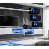 Ensemble Meubles De Salon SWITCH XXIV Design, Coloris Blanc Et Noir. -Pas Cher Mobiliora Magasin meuble tv 12534475