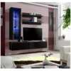 Meuble TV FLY H2 Design, Coloris Noir Brillant. Meuble Suspendu Moderne Et Tendance Pour Votre Salon.