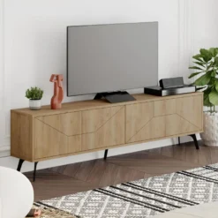 Meuble TV Dune 180 Cm Chêne - Venprodin -Pas Cher Mobiliora Magasin meuble tv 12653249