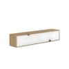 Meuble TV Spark 180cm Chêne Blanc - Venprodin -Pas Cher Mobiliora Magasin meuble tv 12653265