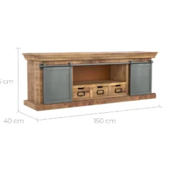 Meuble TV Tabuk 150 Cm -Pas Cher Mobiliora Magasin meuble tv 12999105