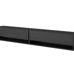 Meuble TV 200 Cm -Frêne Noir - MIRRGO 15 Meuble TV 200 Cm -Frêne Noir - MIRRGO -Pas Cher Mobiliora Magasin meuble tv 13387427