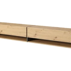 Meuble Tv 200 Cm -chêne Artisan Avec Insert Graphite - MIRRGO 15 Meuble Tv 200 Cm -chêne Artisan Avec Insert Graphite - MIRRGO -Pas Cher Mobiliora Magasin meuble tv 13387459