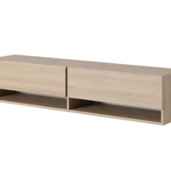 Meuble TV 140 Cm -Chêne Linberg - MIRRGO 15 Meuble TV 140 Cm -Chêne Linberg - MIRRGO -Pas Cher Mobiliora Magasin meuble tv 13387475