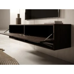 Meuble TV 140 Cm -Chêne noisette - MIRRGO 12 Meuble TV 140 Cm -Chêne noisette - MIRRGO -Pas Cher Mobiliora Magasin meuble tv 13387597