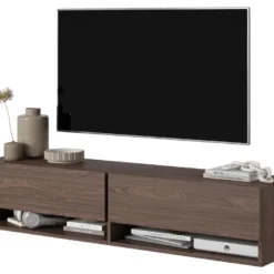 Meuble TV 140 Cm -Chêne noisette - MIRRGO 13 Meuble TV 140 Cm -Chêne noisette - MIRRGO -Pas Cher Mobiliora Magasin meuble tv 13387599
