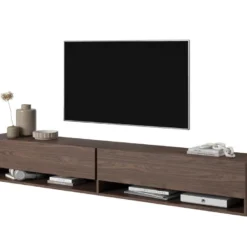 Meuble TV 200 Cm -Chêne noisette - MIRRGO 13 Meuble TV 200 Cm -Chêne noisette - MIRRGO -Pas Cher Mobiliora Magasin meuble tv 13387631