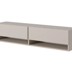 Meuble Tv 140 Cm - Couleur Gris-beige - MIRRGO 15 Meuble Tv 140 Cm - Couleur Gris-beige - MIRRGO -Pas Cher Mobiliora Magasin meuble tv 13542895