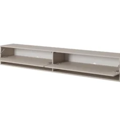 Meuble Tv 200 Cm - Couleur Gris-beige - MIRRGO -Pas Cher Mobiliora Magasin meuble tv 13542929