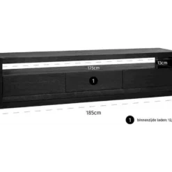 Meuble TV Oakura 3 Tiroirs -Pas Cher Mobiliora Magasin meuble tv 15130415