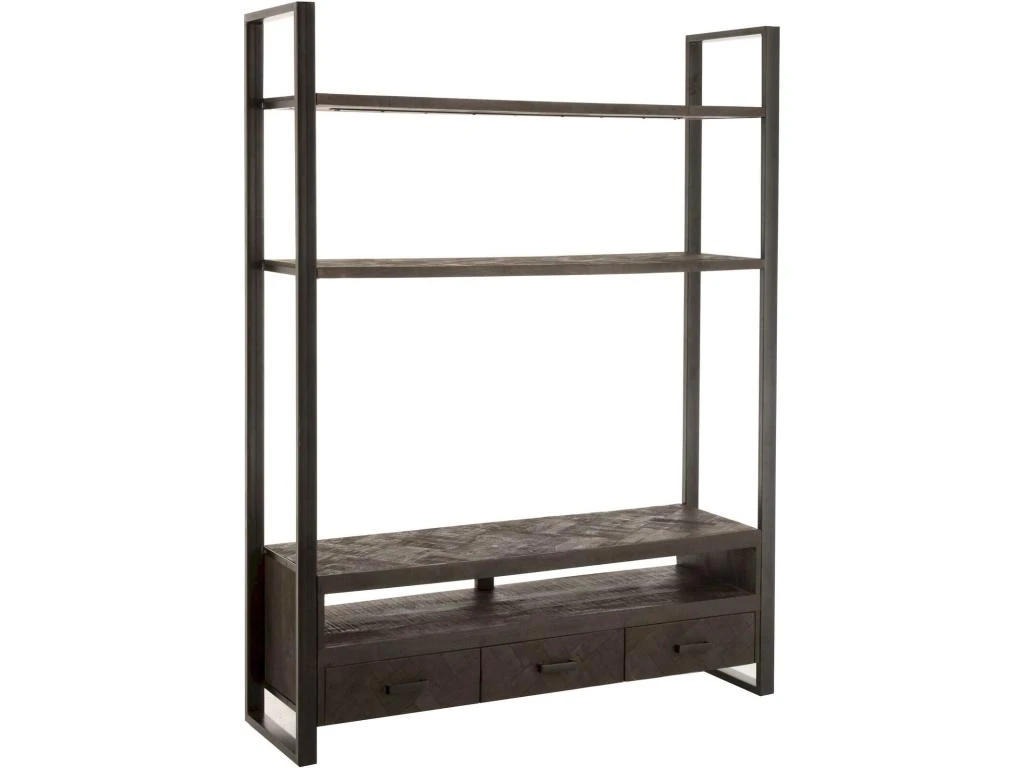 Etagère Meuble TV Lusk En Bois 3 Etagère Meuble TV Lusk En Bois