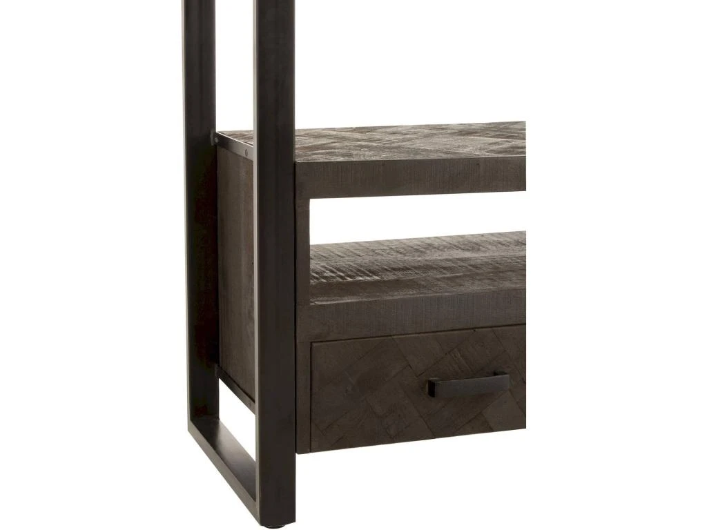 Etagère Meuble TV Lusk En Bois 7 Etagère Meuble TV Lusk En Bois – Image 5