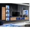 Ensemble Meuble TV "Switch XXVI" 320cm Naturel & Blanc 1 Ensemble Meuble TV "Switch XXVI" 320cm Naturel & Blanc -Pas Cher Mobiliora Magasin meuble tv 15863231