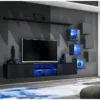 Ensemble Meuble TV "Switch XXI" 260cm Noir & Gris 2 Ensemble Meuble TV "Switch XXI" 260cm Noir & Gris -Pas Cher Mobiliora Magasin meuble tv 15863283