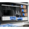 Ensemble Meuble TV "Switch XXIV" 250cm Blanc & Naturel 1 Ensemble Meuble TV "Switch XXIV" 250cm Blanc & Naturel -Pas Cher Mobiliora Magasin meuble tv 15863343