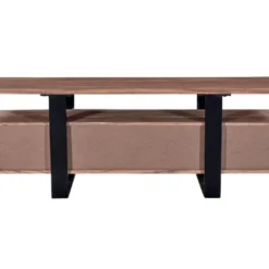 Meuble TV Avec 4 Tiroirs Et 1 étagère En Bois D'acacia Et Métal - Naturel Clair Et Noir - ADIXIA -Pas Cher Mobiliora Magasin meuble tv 16579371