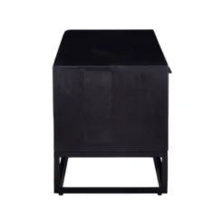 Meuble TV Avec 2 Tiroirs Et 1 Niche En Bois D'acacia Et Métal - Naturel Foncé Et Noir - ALYONA 17 Meuble TV Avec 2 Tiroirs Et 1 Niche En Bois D'acacia Et Métal - Naturel Foncé Et Noir - ALYONA -Pas Cher Mobiliora Magasin meuble tv 16580123