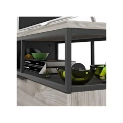 Meuble TV 1 Porte 1 Tiroir Bois/Métal - LEOKI 11 Meuble TV 1 Porte 1 Tiroir Bois/Métal - LEOKI -Pas Cher Mobiliora Magasin meuble tv 17629745