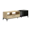 Meuble TV Et Vinyle + Rangements - CAPRI -Pas Cher Mobiliora Magasin meuble tv 17629835