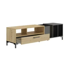 Meuble TV Et Vinyle + Rangements - CAPRI -Pas Cher Mobiliora Magasin meuble tv 17629839
