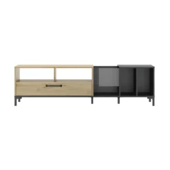 Meuble TV Et Vinyle + Rangements - CAPRI -Pas Cher Mobiliora Magasin meuble tv 17629843