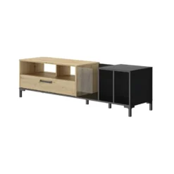 Meuble TV Et Vinyle + Rangements - CAPRI -Pas Cher Mobiliora Magasin meuble tv 17629845