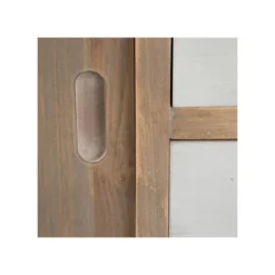 Meuble TV 2 Portes 2 Tiroirs Bois/Blanc - HACHI -Pas Cher Mobiliora Magasin meuble tv 17630345