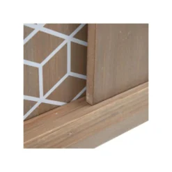 Meuble TV 2 Portes 2 Tiroirs Bois/Blanc - HACHI -Pas Cher Mobiliora Magasin meuble tv 17630349