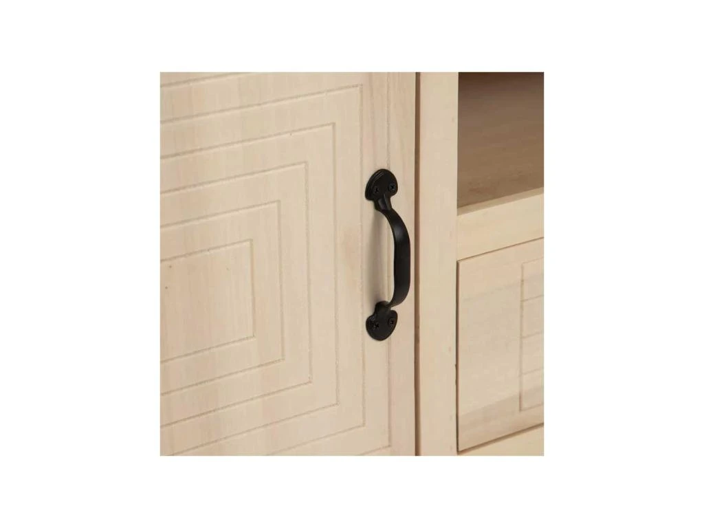 Meuble TV 1 Porte 2 Tiroirs 1 Niche Bois Clair - ARENA 7 Meuble TV 1 Porte 2 Tiroirs 1 Niche Bois Clair - ARENA â Image 5