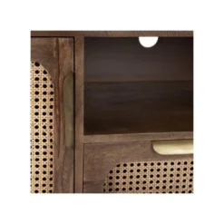 Meuble TV 2 Portes Bois Cannage Rotin - RITOU 12 Meuble TV 2 Portes Bois Cannage Rotin - RITOU -Pas Cher Mobiliora Magasin meuble tv 17789663