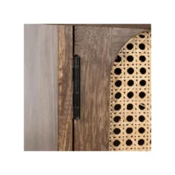 Meuble TV 2 Portes Bois Cannage Rotin - RITOU 13 Meuble TV 2 Portes Bois Cannage Rotin - RITOU -Pas Cher Mobiliora Magasin meuble tv 17789665