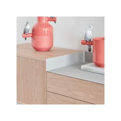 Meuble TV 3 Portes 2 Tiroirs Chêne Clair/Gris - TEULAT VALLEY -Pas Cher Mobiliora Magasin meuble tv 17999619