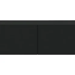 Meubles TV Muraux 2 Pcs Noir 100x30x30 Cm Bois D'ingénierie -Pas Cher Mobiliora Magasin meuble tv 18783679
