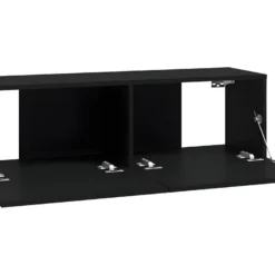 Meubles TV Muraux 2 Pcs Noir 100x30x30 Cm Bois D'ingénierie -Pas Cher Mobiliora Magasin meuble tv 18783681