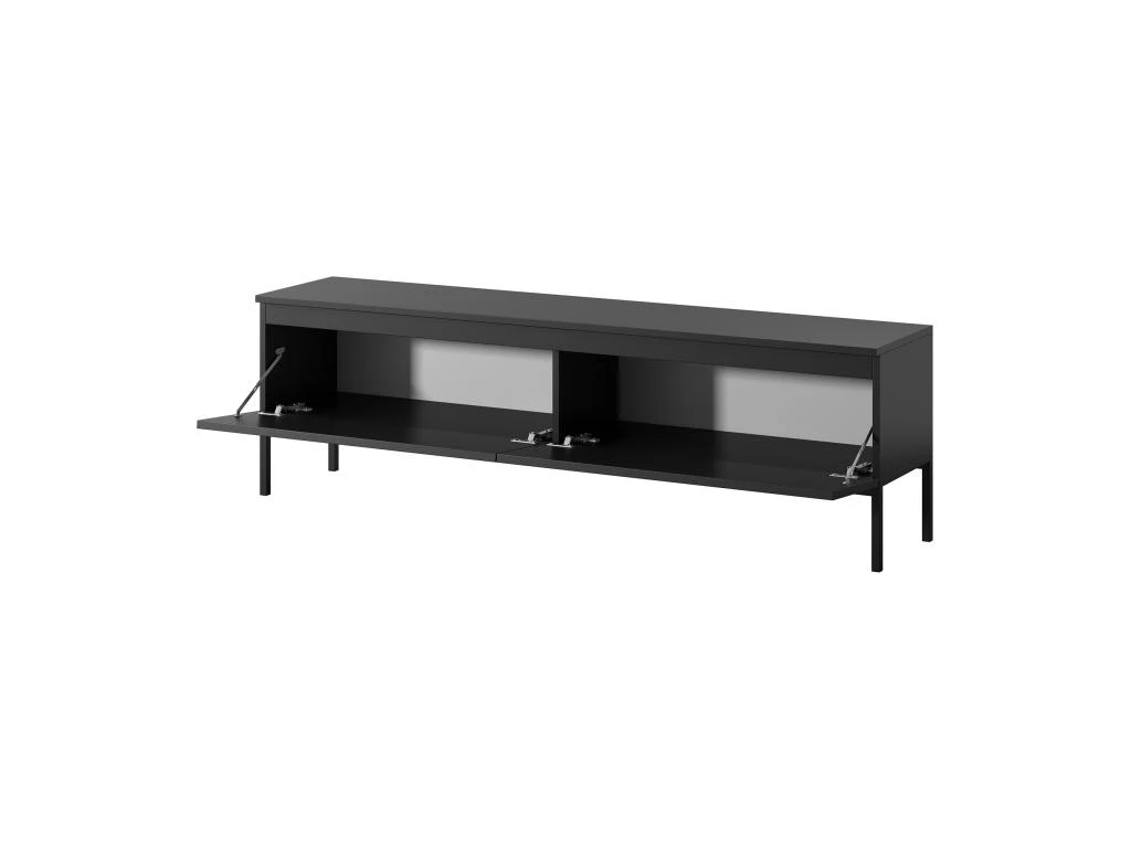 Meuble TV - 150 Cm - Noir Et Pieds Noirs - Bemmi 8 Meuble TV - 150 Cm - Noir Et Pieds Noirs - Bemmi – Image 6