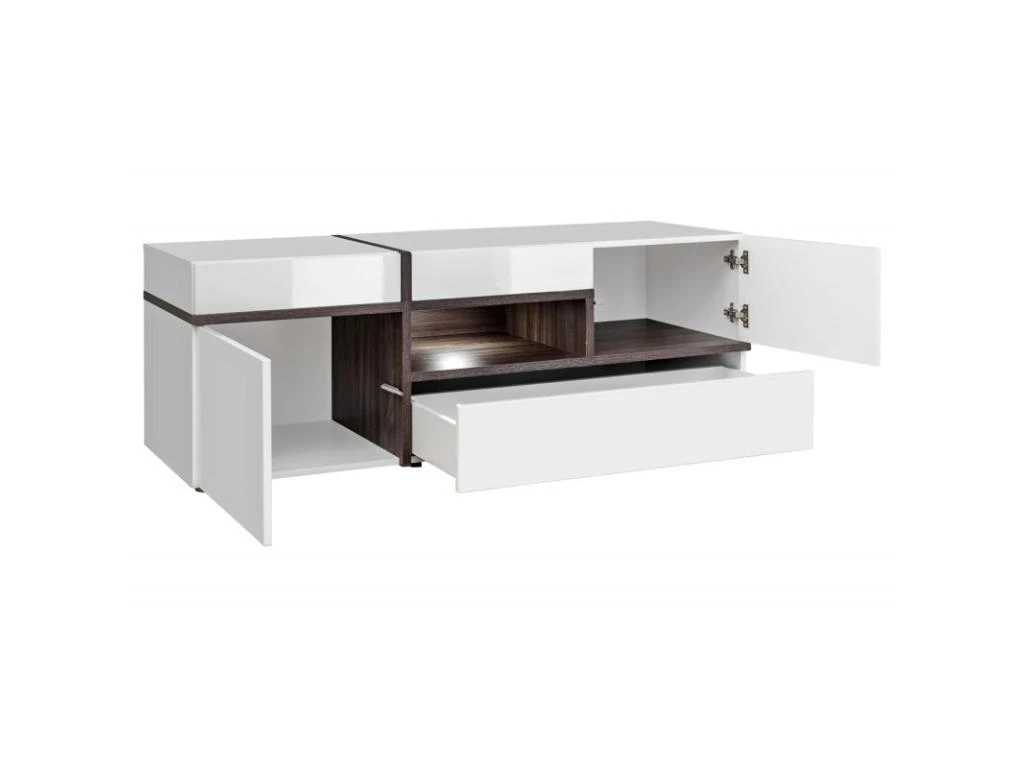 Ensemble Meuble TV Design "Cross" 330cm Blanc 5 Ensemble Meuble TV Design "Cross" 330cm Blanc – Image 3