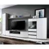 Meuble TV Design "Ontario" 340cm Blanc -Pas Cher Mobiliora Magasin meuble tv 19715417