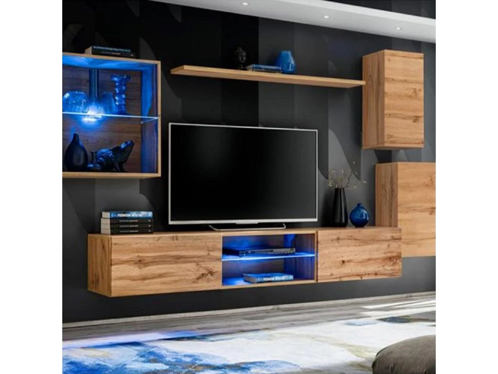 Ensemble Meuble TV "Switch XXIII" 250cm Naturel 3 Ensemble Meuble TV "Switch XXIII" 250cm Naturel
