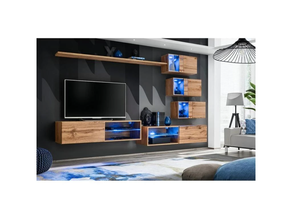 Ensemble Meuble TV "Switch XXIV" 250cm Naturel 4 Ensemble Meuble TV "Switch XXIV" 250cm Naturel – Image 2