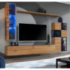 Ensemble Meuble TV Design "Switch II" 250cm Naturel & Noir