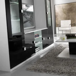 Meuble TV 2 Portes Noir/Blanc à LEDS - ZEME - L 150 X L 47 X H 70 Cm 11 Meuble TV 2 Portes Noir/Blanc à LEDS - ZEME - L 150 X L 47 X H 70 Cm -Pas Cher Mobiliora Magasin meuble tv 19824243