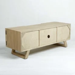 Kalaotek , Meuble TV Rectangulaire, Deux Portes, Une étagére En Bois De Teck Et Mindi , Naturel 11 Kalaotek , Meuble TV Rectangulaire, Deux Portes, Une étagére En Bois De Teck Et Mindi , Naturel -Pas Cher Mobiliora Magasin meuble tv 19909771