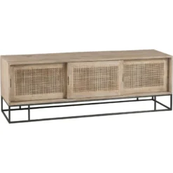 Meuble TV Cannage Manville En Bois