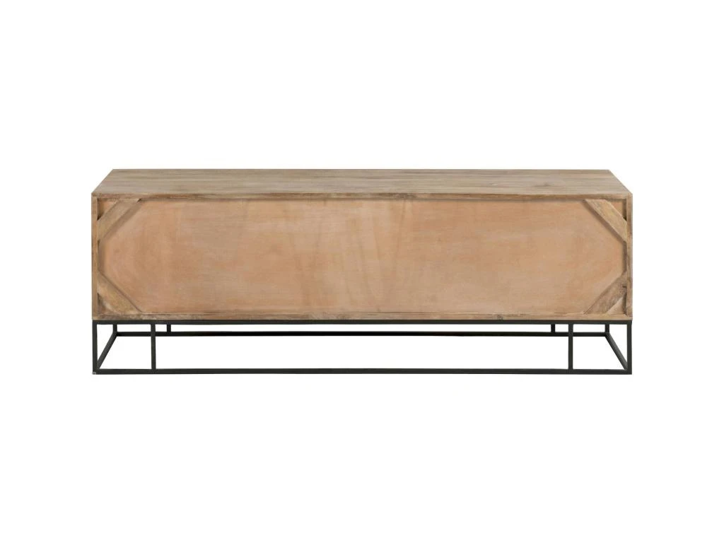 Meuble TV Cannage Manville En Bois 7 Meuble TV Cannage Manville En Bois â Image 5