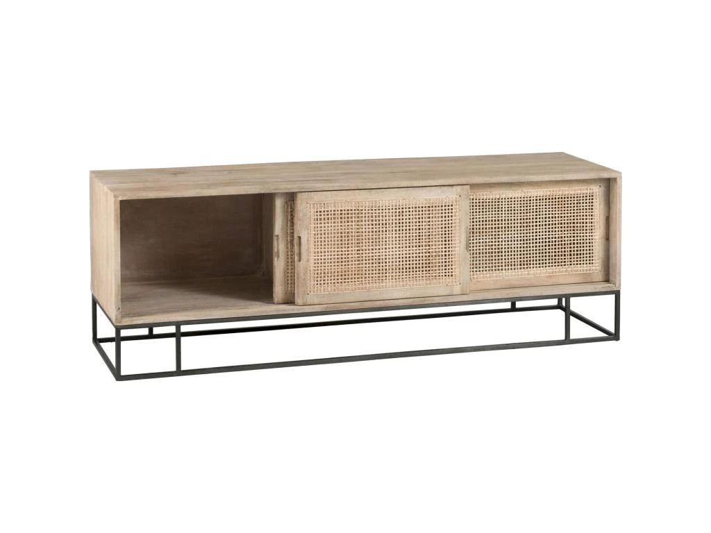 Meuble TV Cannage Manville En Bois 8 Meuble TV Cannage Manville En Bois â Image 6