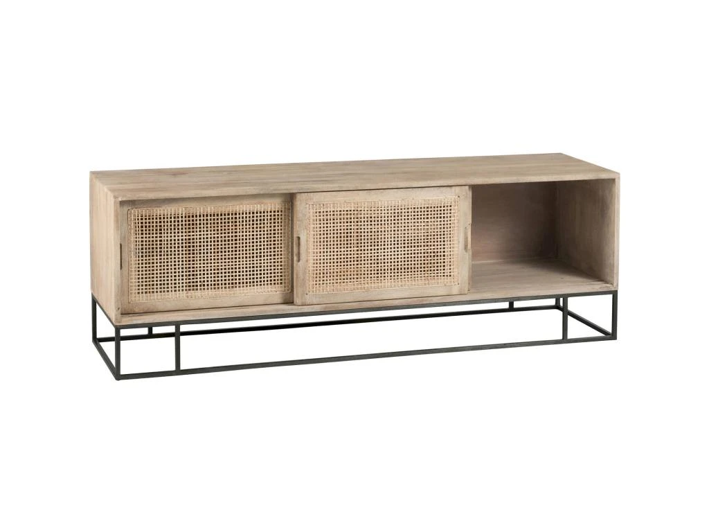 Meuble TV Cannage Manville En Bois 9 Meuble TV Cannage Manville En Bois â Image 7